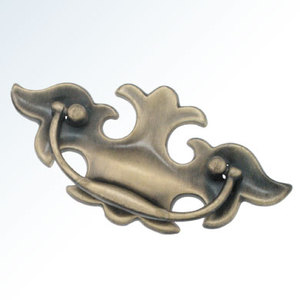 Ornate Vintage <b>Antique</b> Bronze Carved Bail Pull Easy Install Hardware for Cabinet Drawer <b>Wardrobe</b> Dresser - Product Image 2