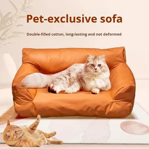 Nuevo Sofá para Mascotas de Piel Sintética Simple para Perros y Gatos, Impermeable, Desmontable y Lavable, en Forma de Sofá, para Todas las Estaciones - Product Image 2