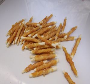 Nourriture pour animaux de compagnie Chien Snack Poulet Canard Boeuf Enveloppé Peau de vache Rouleau Chien Dents Bâton De Nettoyage Colle À Mâcher - Product Image 5