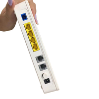 Hg8245h Xpon Gpon Modem 4GE + 2Tel + USB 2,4G Wifi Antena externa Ont Onu Router