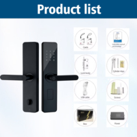 Serrure numérique intelligente HAOYUXING Ttlock, serrure de porte biométrique à empreintes digitales avec Wi-Fi pour portes en aluminium, bois et acier, modèle H50