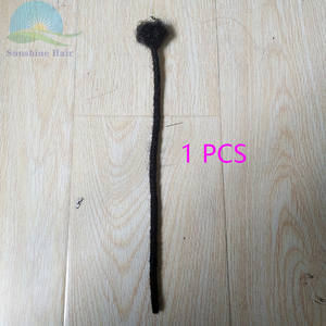 Extensión de cabello trenzado de ganchillo para <span class=keywords><strong>hombre</strong></span>, cabello Real africano completo hecho a mano, <span class=keywords><strong>extensiones</strong></span> de rastas naturales, gran oferta - Product Image 2