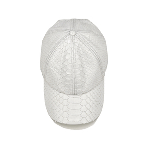 ZENOS Luxury Custom <b>Waterproof</b> 6-Panel Python Skin Baseball Cap Unique High-End Solid Color Sports Golf Travel <b>Hat</b> - Product Image 4