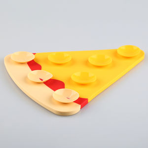 Tapis à lécher en forme de pizza pour animaux de compagnie, bol décoratif amusant pour une alimentation lente - Product Image 4