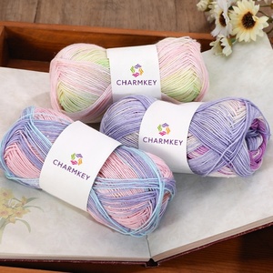 Fil fantaisie en lyocell recyclé écologique mélangé et teint pour le tricot – Vente en gros - Product Image 3