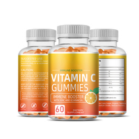 Menergy 60 stuks Dagelijkse VC Gummies Vitamine C Supplement met Biologische Superfood voor Volwassenen & Tieners Voedingsmiddelenklasse Gummy Candy