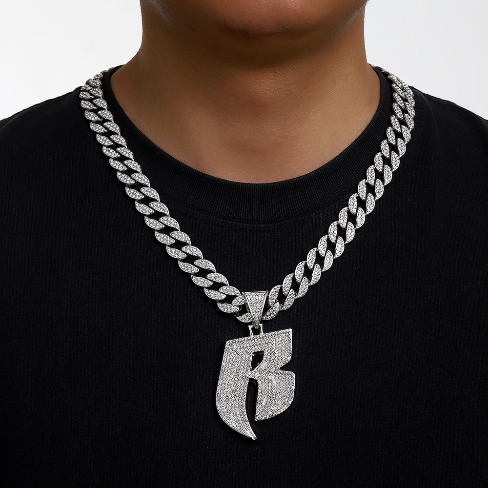 ◇BLACKPURPLE◇ Vincenzo B Side Chain Necklace ○BLACKPURPLE○ Vincenzo B Side Chain Necklace / unisex