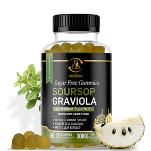 Gummies de corossol (graviola) très demandées pour le soutien immunitaire – Complément alimentaire à base d'extrait de feuille de corossol – Bonbons gélifiés de corossol (graviola) - Product Image 1