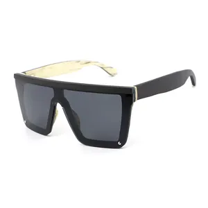 Custom flat top rimless flat top handmade wooden shades polarized wood arm sunglasses lunettes de soleil de luxe