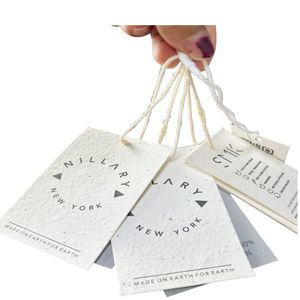 Cao Cấp Biểu Tượng Tùy Chỉnh Quần Áo Thẻ Cá Nhân Matte Cardstock Treo Thẻ Cho Hàng May Mặc Áo Sơ Mi Thời Trang Tùy Chỉnh Thiết Kế Cao Cấp Giấy - Product Image 4