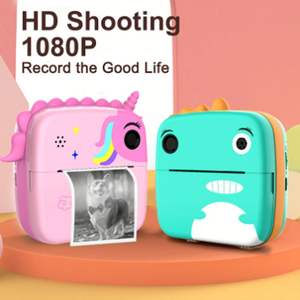 Cámara de Video Digital para Niños 1080P con Pantalla de 2.0 Pulgadas, Lente Gran Angular de 180°, Función de Grabación, Impresora Instantánea, Funciones de Zoom - Product Image 3