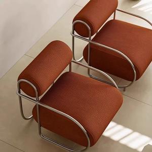 Nordique <span class=keywords><strong>Bauhaus</strong></span> simple canapé chaise créative rétro loisirs maison bureau Bar luxe chambre café Durable métal matériel - Product Image 3