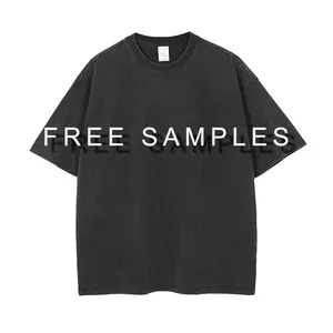 Custom Polyester Tshirt Wholesale Blank Men Brand Bulk Heavy Weight 100% Organic Supima Pima Cotton Unisex Quality Black T Shirt