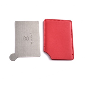 Wholesales Mini Makeup Hand Held Cosmetic Stainless Steel Red Leather Pocket <b>Mirror</b> - Product Image 3