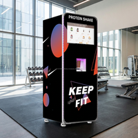 Máquina Expendedora Automática de Batidos de Proteínas de Grado Comercial YISO, 1800W, Bebidas Calientes/Frías, Sistema de Pago Múltiple para Gimnasios