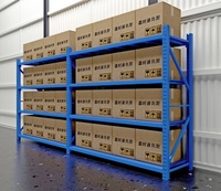 Étagères de stockage en acier de moyenne capacité 100-300 kg, revêtement poudré, profilés en angle, rayonnages à rivets, rayonnages à poutres en Z, anti-corrosion, empilables