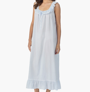 Ropa <span class=keywords><strong>de</strong></span> Dormir Ecológica para Mujer, Camisón Romántico y Transpirable con Cuello <span class=keywords><strong>de</strong></span> <span class=keywords><strong>Muñeca</strong></span> y Estampado <span class=keywords><strong>de</strong></span> Puntos Suizos, Pijamas Femeninos - Product Image 3