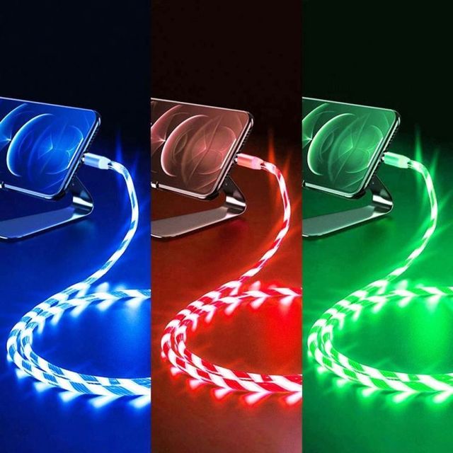 Hot Sale LED Light Glowing USB Charging Cable Illuminated Fast Charger For Phone 14 13 12 11 X XS