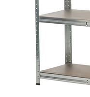 Étagère de rangement robuste en acier à 5 niveaux avec trous papillon, réglable, pour l'organisation du sous-sol et du garde-manger
