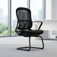 Chaise de bureau exécutive moderne neuve en fer avec dossier en maille, ergonomique, pivotante et réglable en hauteur