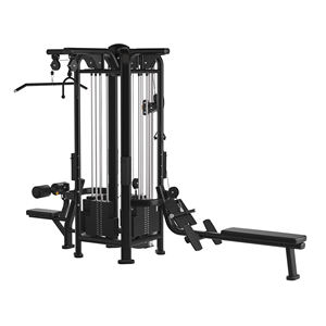 Équipement de fitness de gymnastique intérieure commerciale Machine à <span class=keywords><strong>double</strong></span> <span class=keywords><strong>poulie</strong></span> à 4 stations pour la <span class=keywords><strong>musculation</strong></span> de l'entraînement des jambes des bras de poitrine - Product Image 3
