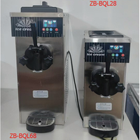 Machine à crème glacée molle professionnelle de Guangzhou ZB-BQL168, conception personnalisée avec logo, MACHINE À CRÈME GLACÉE