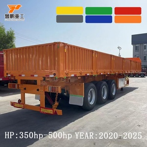 Semi-remorque chinoise <span class=keywords><strong>à</strong></span> trois essieux de 60 tonnes avec ridelles latérales, nouvelle semi-remorque <span class=keywords><strong>à</strong></span> ridelles latérales <span class=keywords><strong>à</strong></span> <span class=keywords><strong>vendre</strong></span> - Product Image 1