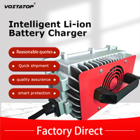 Chargeur de batterie au lithium, au plomb-acide et Li-ion VOITA QA1250A-72V10A 220V AC-DC 72V 10A, étanche IP65, efficacité 93%, électrique
