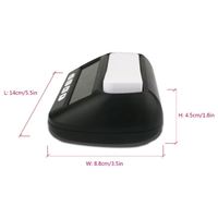 Minuteur d'échecs numérique Maxfree 3-en-1 multifonction portable professionnel durable en ABS pour échecs et dames