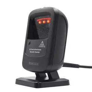 USB-Barcode-Scanner mit Summer und LED für Store Warehouse Supermarket Library Alipay-Scanner 2d Barcode Qr-Code-Scanner 1 Jahr