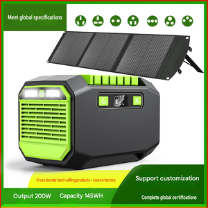 สถานีพลังงานแสงอาทิตย์แบบพกพาประสิทธิภาพสูง 200w เครื่องกำเนิดไฟฟ้าสำหรับใช้งานกลางแจ้งสำหรับแคมป์ปิ้ง รถบรรทุก และแล็ปท็อป - Product Image 3