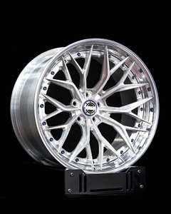 Custom 2-piece Forged Alloy <b>Wheels</b> Silver Polished Brush Deep Dish Lip 5x112 5x114.3 For Audi A4 A5 A6 Volkswagen Passat CC - Product Image 6