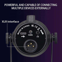 Fabrikpreis MV7 Professionelles Kabelgebundenes Kondensatormikrofon mit DSP-Audio-USB-Anschluss für Live-Streaming und Aufnahmen