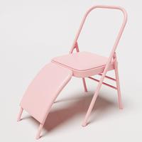 Nouvelle chaise de salle à manger pliable multifonctionnelle de style Ins, épaissie, avec cadre en métal, soutien lombaire, chaise extensible
