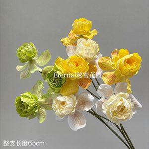 <b>Secret</b> Garden Artificial Peonies And Orchids Wedding Decor Floral Arrangement - Product Image 4