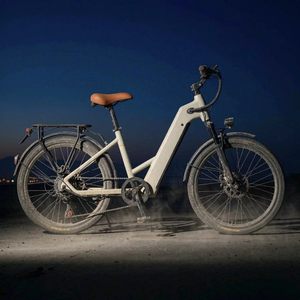 Pneus de 26 pouces, batterie au lithium cachée 36V10AH, amortisseur avant sans balais, frein à disque avant et arrière, vélo électrique rétro à 7 vitesses - Product Image 6