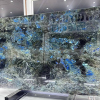 Dalles brésiliennes de granit bleu de lémurier naturel poli