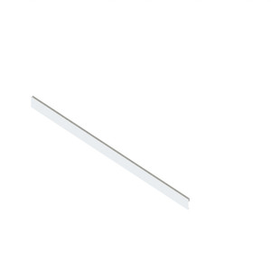 Profilé métallique Qube pour verre h59 finition blanche - Product Image 2