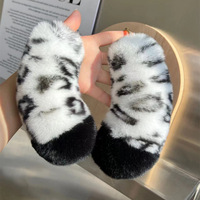 [Queue de Léopard des Neiges] Adorable Porte-clés de Voiture en Fourrure de Lapin Rex Fait Main, Pendentif en Peluche, Cadeau pour Couples, Breloque de Sac à Imprimé Léopard des Neiges