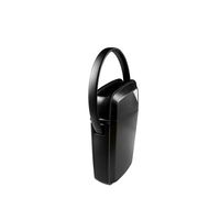 Coffret de sécurité portable ABA ARV-S008 léger en acier et alliage ABS/zinc, avec serrure à clé pour usage intérieur/extérieur, noir/blanc