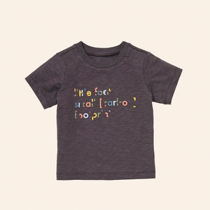 T-<span class=keywords><strong>shirt</strong></span> en coton biologique pour enfants, chemises personnalisées imprimées pour vêtements pour enfants, chemises décontractées durables pour garçons, t-shirts à manches courtes pour enfants - Product Image 2