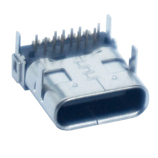 USB C F Type Connector 24Pin SMT Double Shell CL1.5 L=10.0 USB3.1 Female Connector