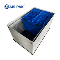 Boîte de rangement pliable en plastique, conteneur de palette pliable