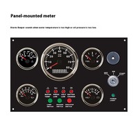 Nouveau 190mm 300 12V/24V OEM Jauge Set Combination Panel Instrument pour Inboard Cars & Ships avec Water Temp Oil Pressure & Speed