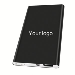 Vente en gros de mini-batteries externes ultra-minces en métal Li-Polymère, chargeur mobile, batterie externe 3000/4000 mAh - Product Image 2