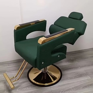 Fauteuil de Barbier Design Moderne Style Célébrité Internet pour Salon de Coiffure, Inclinable et Rotatif, Idéal pour Coupes et Permanentes - Product Image 1