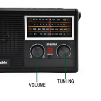 Panneau solaire portable de charge DC Makula Simbable ST-6530S, charge solaire portable, radio FM MW SW à 3 bandes avec poignée portable