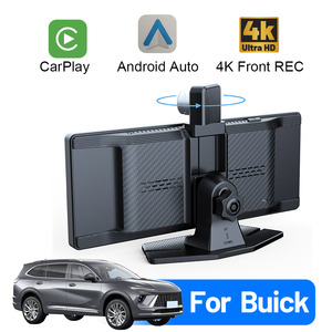 Caméra de tableau de bord double 4K, autoradio portable 10,26 pouces, lecteur multimédia sans fil <span class=keywords><strong>Apple</strong></span> CarPlay Android Auto, miroir TV de voiture pour Toyota Honda - Product Image 1