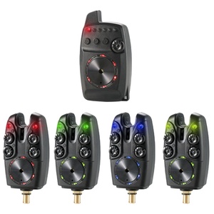 Nouvel ensemble 4+1 d'alarmes de pêche à la carpe avec LED sonore, alerte électronique sans fil et indicateur lumineux - Product Image 3