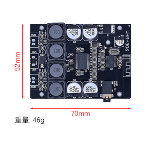 Amplificador digital BT TPA3118, altavoz BT modificado estéreo de 2X30W, con pantalla de 2 pulgadas - Product Image 2